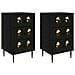 Armadio da Notte BREMEN 2 pz Rovere Nero 36 x 33 x 61 cm - Foto miniatura 1