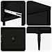 Armadio da Notte BREMEN 2 pz Rovere Nero 36 x 33 x 61 cm - Foto miniatura 8