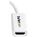 Adattatore mini DisplayPort a HDMI 4k a 30Hz - Convertitore audio / video attivo mDP 1.2 a HDMI per Mac Book Air / Pro - Bianco - Foto miniatura 3