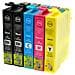 5 Cartucce Compatibili Epson Multipack T2711-2714 Xl 2 Nere + 1 Per Colore - Foto miniatura 2