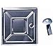 Portina Camino Lamiera Zn 18,5x18,5 Chiave - Foto miniatura 2