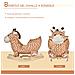 Dondolo In Legno Giraffa Per Bambini In Morbido Peluche Con Suoni - Foto miniatura 4