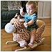 Dondolo In Legno Giraffa Per Bambini In Morbido Peluche Con Suoni - Foto miniatura 6