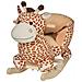 Dondolo In Legno Giraffa Per Bambini In Morbido Peluche Con Suoni - Foto miniatura 1