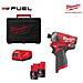 Cacciavite A Percussione Silenzioso Fuel M12 Fqid-202x - 2 Batterie 12v 2,0 Ah - Caricabatterie 4933464973 - Foto miniatura 4