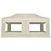 Gazebo Professionale Pieghevole Alluminio con Pareti 6x3m Crema - Foto miniatura 6