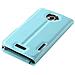 Custodia Compatibile Con Htc One X / X+ In Pastello Blu - Coperchio Protettiva Con Chiusura Magnetica, Funzione Stand E Tasca Per Le Carte - Foto miniatura 12
