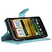 Custodia Compatibile Con Htc One X / X+ In Pastello Blu - Coperchio Protettiva Con Chiusura Magnetica, Funzione Stand E Tasca Per Le Carte - Foto miniatura 14