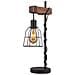 Lampada Da Tavolo Industriale E Retrò Nera Opaca 1 Luce, E27 - Foto miniatura 2