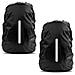 Copertura Antipioggia Impermeabile 2pcs Per Lo Zaino Riflettente Antipioggia Protector Anti-polvere E Anti-furto M 26l-40l Nero - Foto miniatura 1