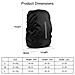 Copertura Antipioggia Impermeabile 2pcs Per Lo Zaino Riflettente Antipioggia Protector Anti-polvere E Anti-furto M 26l-40l Nero - Foto miniatura 2