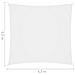 Parasole a Vela in Tela Oxford Quadrata 4,5x4,5 m Bianco - Foto miniatura 6