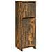 Armadietto Bagno Rovere Fumo 30x30x95 Cm In Legno Multistrato - Foto miniatura 2