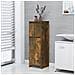 Armadietto Bagno Rovere Fumo 30x30x95 Cm In Legno Multistrato - Foto miniatura 1