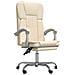 Poltrona da Ufficio Reclinabile Crema in Similpelle - Foto miniatura 1