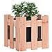 Fioriera Giardino Design Recinzione 30x30x30cm Massello Douglas - Foto miniatura 2