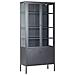 Vetrina Metallo Nero 180 Cm Oxted - Foto miniatura 2