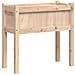 Fioriera Da Giardino Con Gambe 70x31x70 Cm Legno Massello Pino - Foto miniatura 2