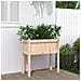 Fioriera Da Giardino Con Gambe 70x31x70 Cm Legno Massello Pino - Foto miniatura 1