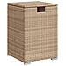 Tavolo Copri Serbatoio Propano Beige 40x40x60 Cm In Polyrattan - Foto miniatura 1