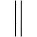 Set 2 Pali In Ferro Dario 6x6cm H. 190cm Nero Opaco - Foto miniatura 3