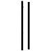 Set 2 Pali In Ferro Dario 6x6cm H. 190cm Nero Opaco - Foto miniatura 5