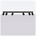 Lampada Da Soffitto Karbon 6l Nero Sl. 1585 - Minimalista Lampada Da Soffitto Nero 16.5x117x6.5 Cm - Foto miniatura 2