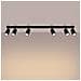 Lampada Da Soffitto Karbon 6l Nero Sl. 1585 - Minimalista Lampada Da Soffitto Nero 16.5x117x6.5 Cm - Foto miniatura 3