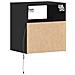 Mobili TV a Parete con Luci LED 2pz Neri 41x31x45 cm - Foto miniatura 4