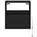 Mobili TV a Parete con Luci LED 2pz Neri 41x31x45 cm - Foto miniatura 6