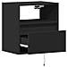 Mobili TV a Parete con Luci LED 2pz Neri 41x31x45 cm - Foto miniatura 9