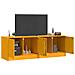 Mobili Tv 2 Pz Giallo Senape 67x39x44 Cm In Acciaio - Foto miniatura 3