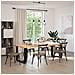 Gambe Tavolo Pranzo A Forma T 2pz Nero 80x35x(72-73) Cm Acciaio - Foto miniatura 2