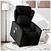 Poltrona Alzapersona Massaggiante Elettrica Nera In Tessuto - Foto miniatura 2