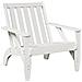 Sedia Adirondack Da Giardino Bianca Legno Massello Di Pino - Foto miniatura 2