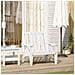 Sedia Adirondack Da Giardino Bianca Legno Massello Di Pino - Foto miniatura 1