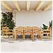 Set da Pranzo per Giardino 9 pz in Legno Massello di Teak - Foto miniatura 2