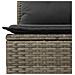 Lusso Casadino -  Set Divani Da Giardino 4 Pz Con Cuscini In Polyrattan Grigio - Foto miniatura 5