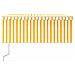 Tenda Retrattile Automatica Con Parasole 3,5x2,5m Gialla Bianca - Foto miniatura 2