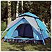 Tenda a Cupola da Campeggio 4 Persone Blu a Rilascio Rapido - Foto miniatura 1