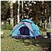 Tenda a Cupola da Campeggio 4 Persone Blu a Rilascio Rapido - Foto miniatura 2