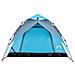 Tenda a Cupola da Campeggio 4 Persone Blu a Rilascio Rapido - Foto miniatura 5