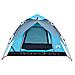 Tenda a Cupola da Campeggio 4 Persone Blu a Rilascio Rapido - Foto miniatura 6