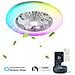 Ventilatore Da Soffitto Smart Luce Led Rgb Regolabile Dimmerabile Alexa - Foto miniatura 1