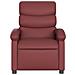 Poltrona Massaggiante Reclinabile Rosso Vino in Similpelle - Foto miniatura 9