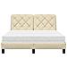 Letto con Materasso Crema 120x200 cm in Tessuto - Foto miniatura 5