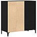 Armadio per dischi  Nero Rovere 84,5x38x89 cm Legno ingegnerizzato - Foto miniatura 4
