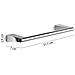 Portasalviette 30 Cm Da Muro In Acciaio Inox E Cromall Tn21-30 Serie Tonale Cromato - Foto miniatura 2