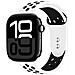 Bracciale Per Apple Watch 38 / 42mm Duo Sport Ultra Leggero Resistente, Noir / Blanc - Foto miniatura 1