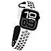 Bracciale Per Apple Watch 38 / 42mm Duo Sport Ultra Leggero Resistente, Noir / Blanc - Foto miniatura 5